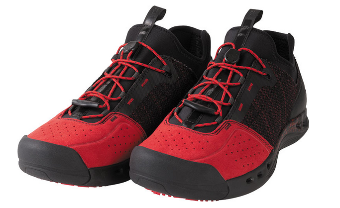 ダイワの釣り専用シューズのアップ写真