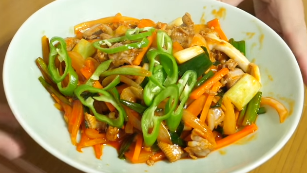 ヌタウナギを調理した写真