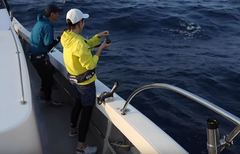 イカメタルを楽しんでいる写真