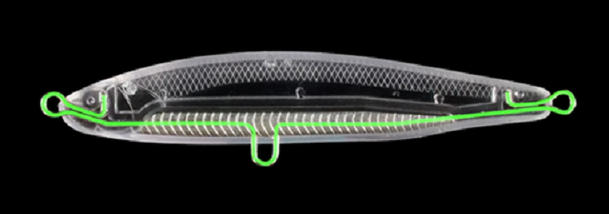 ルアー内部のアップ写真