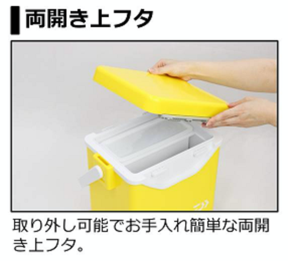 クーラーボックスのアップ写真