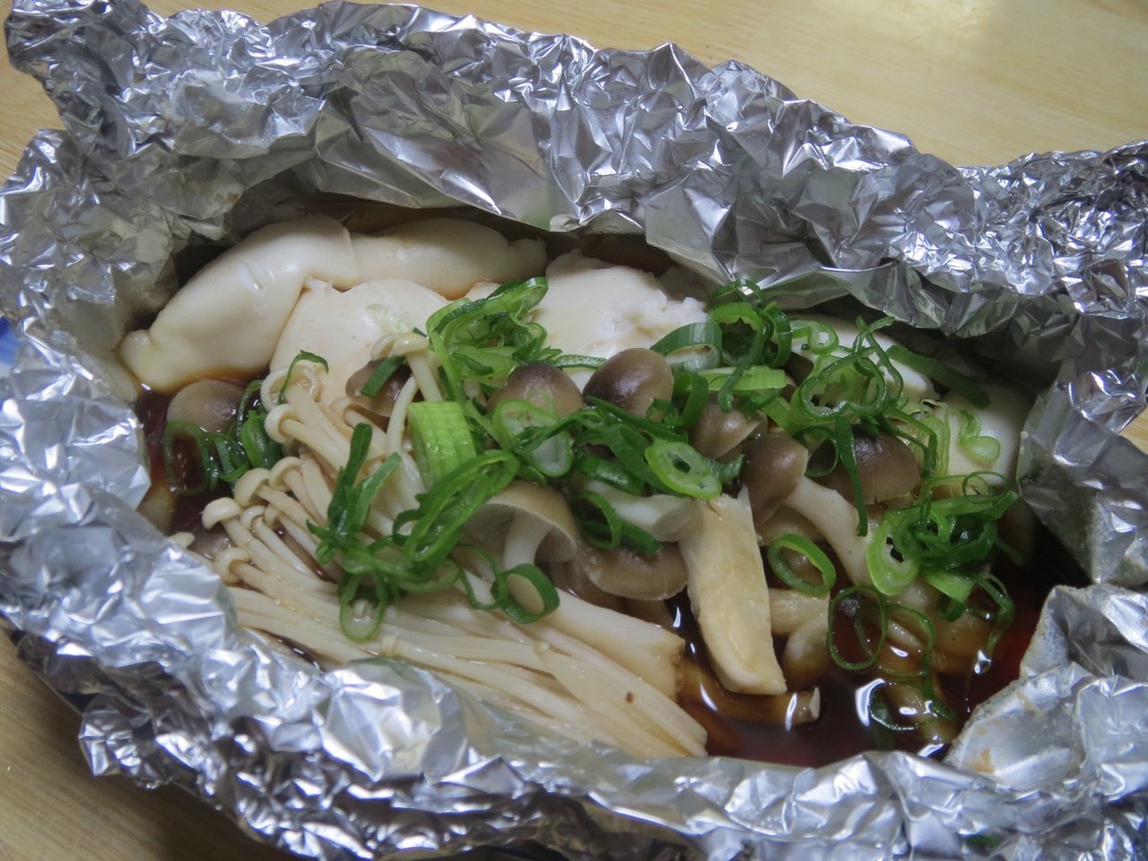 メジナの白子のホイル焼き