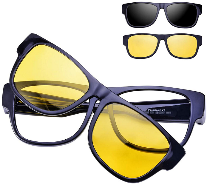 偏光グラスのアップ写真