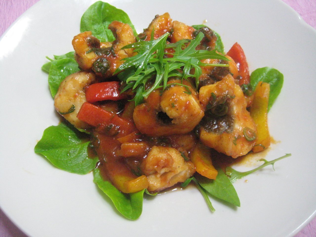 オオモンハタのチリソース