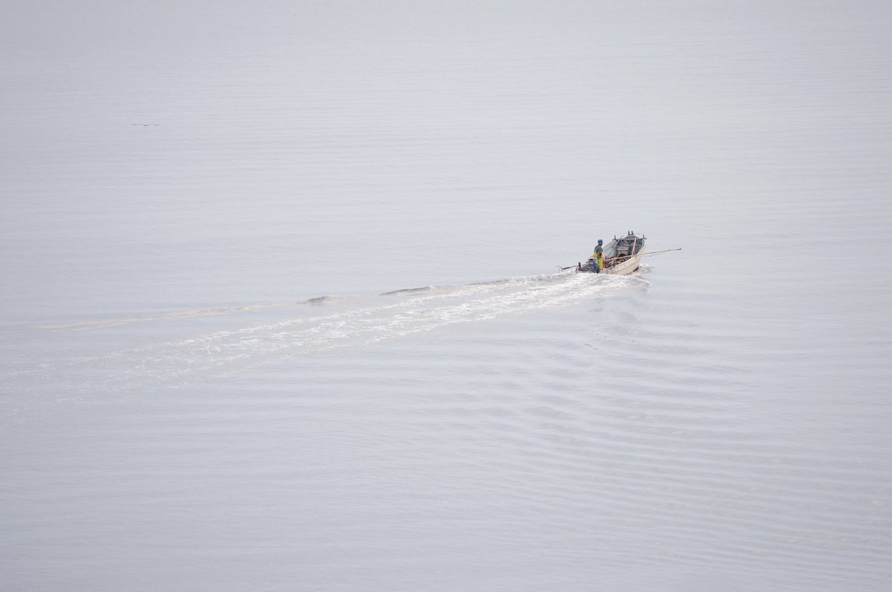 エギングに出かける船