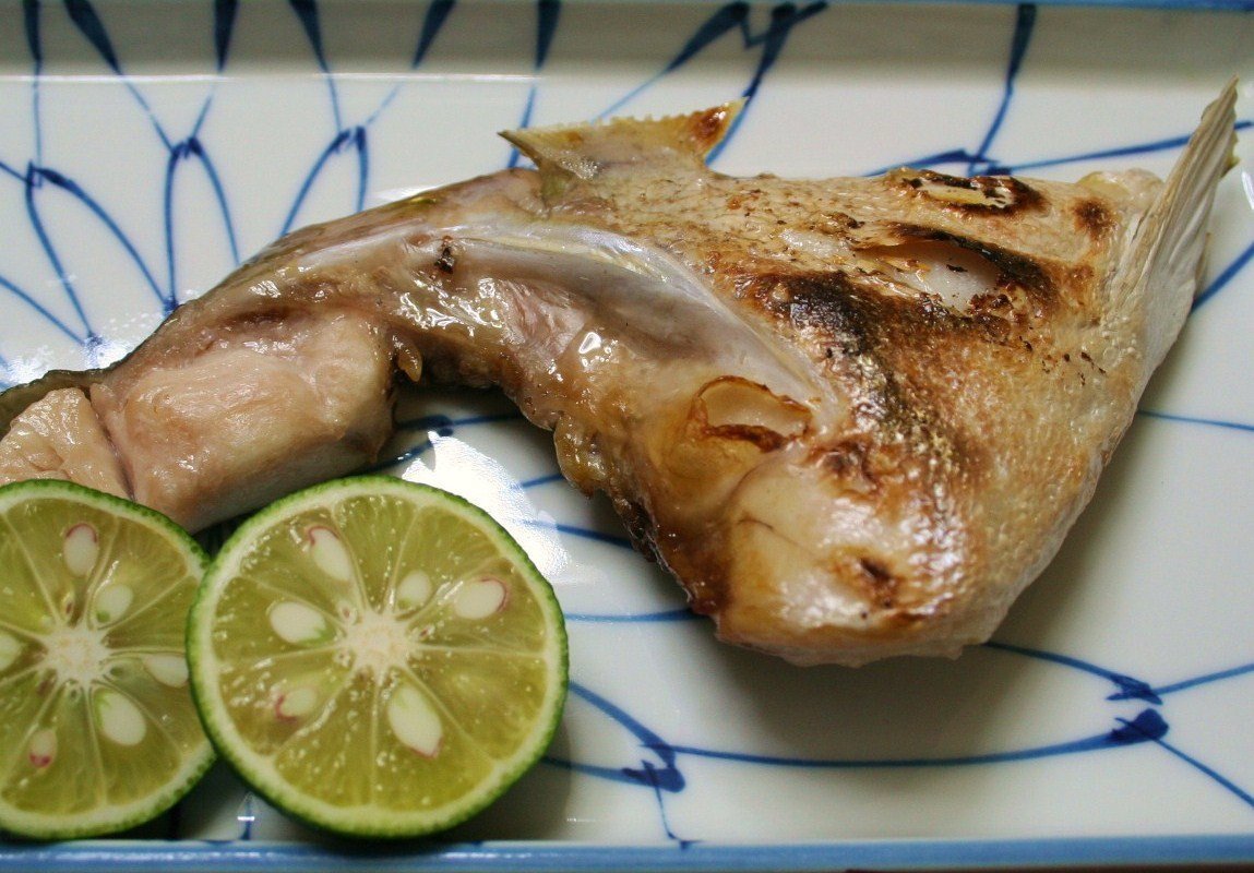 カマの塩焼き