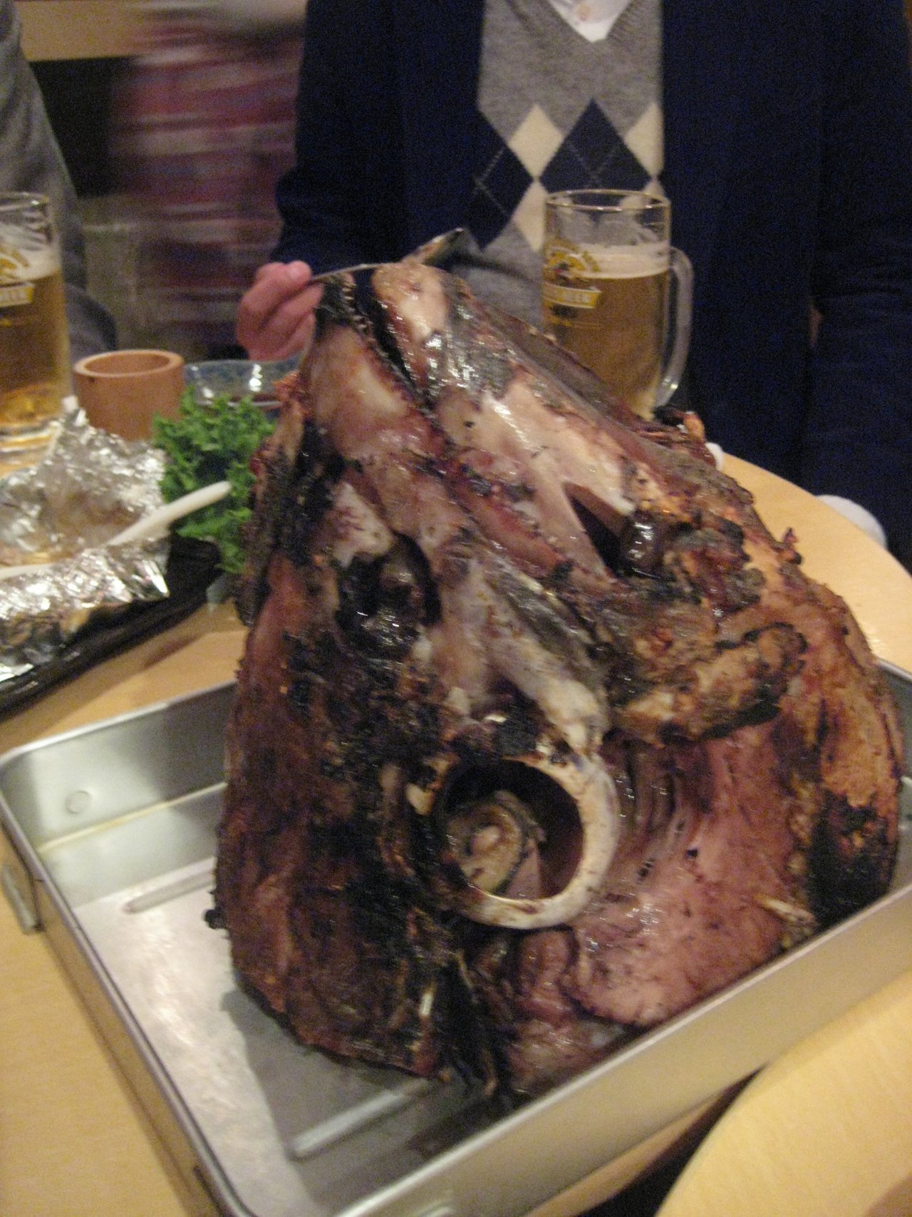 ヨコワの兜焼き