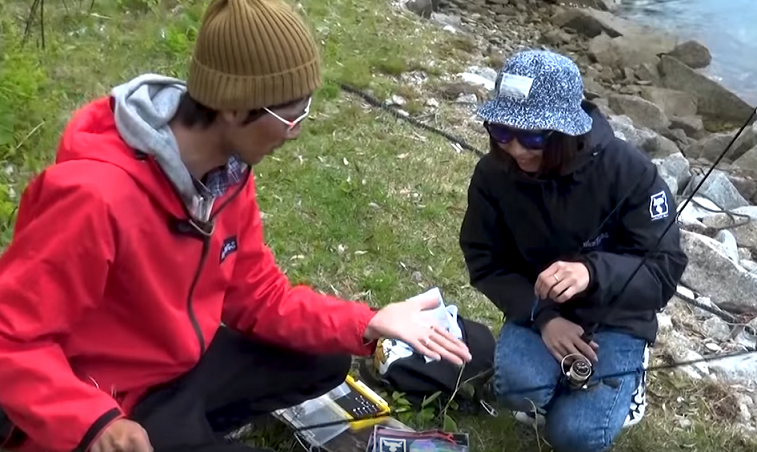 アングラーのアップ写真