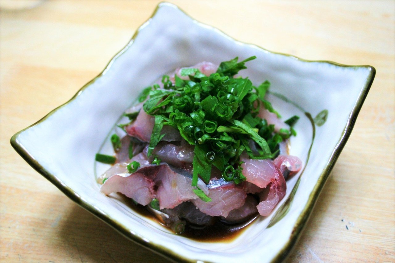 ムロアジの叩き