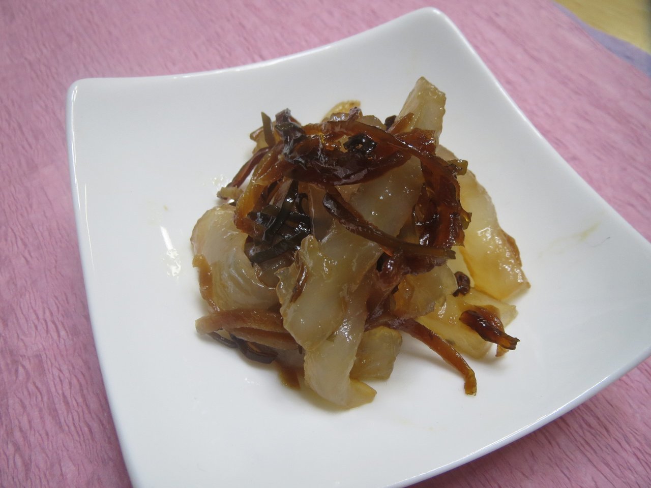 カマスの塩昆布和え