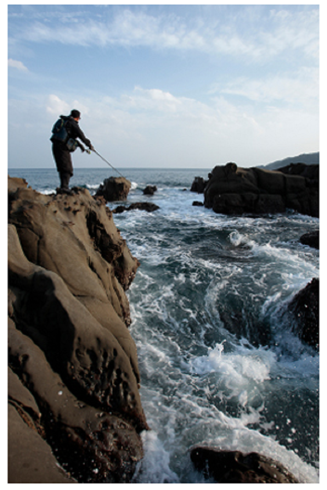 アングラーのアップ写真