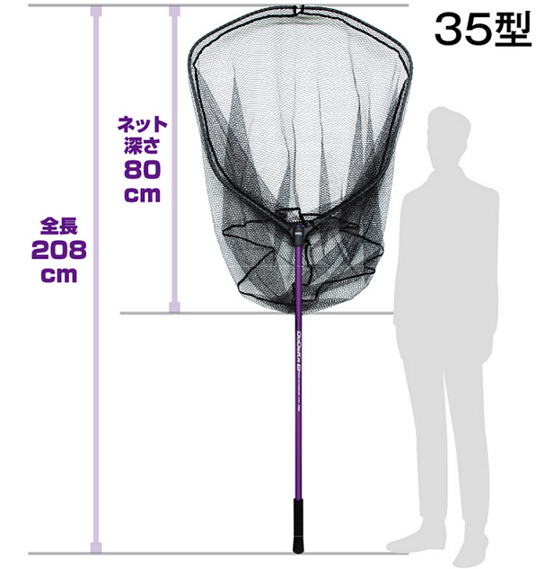 ランディングネットのアップ写真