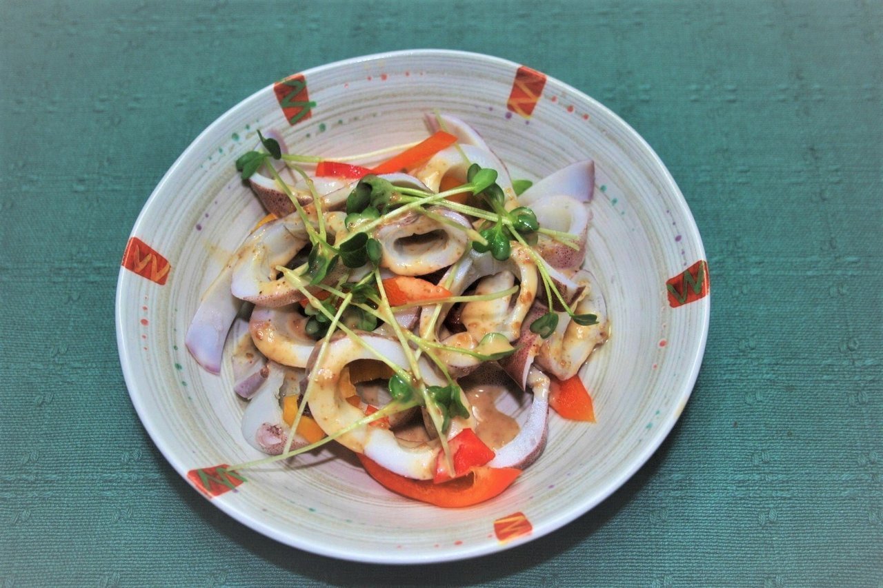 シロイカの料理の写真