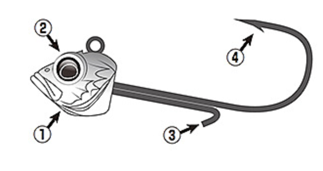 ジグヘッドのイラスト