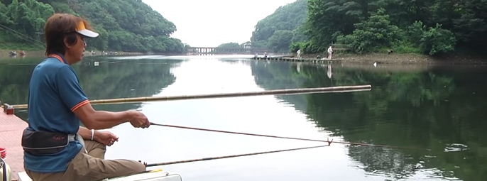 釣り人のアップ写真