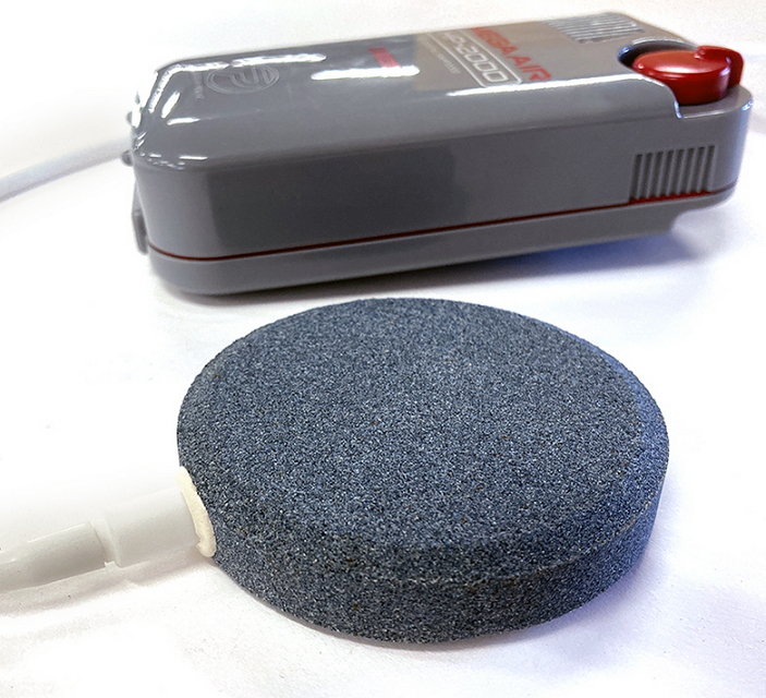 エアーポンプのアップ写真