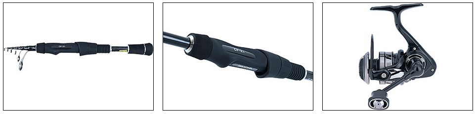 ロッドとリールのアップ写真