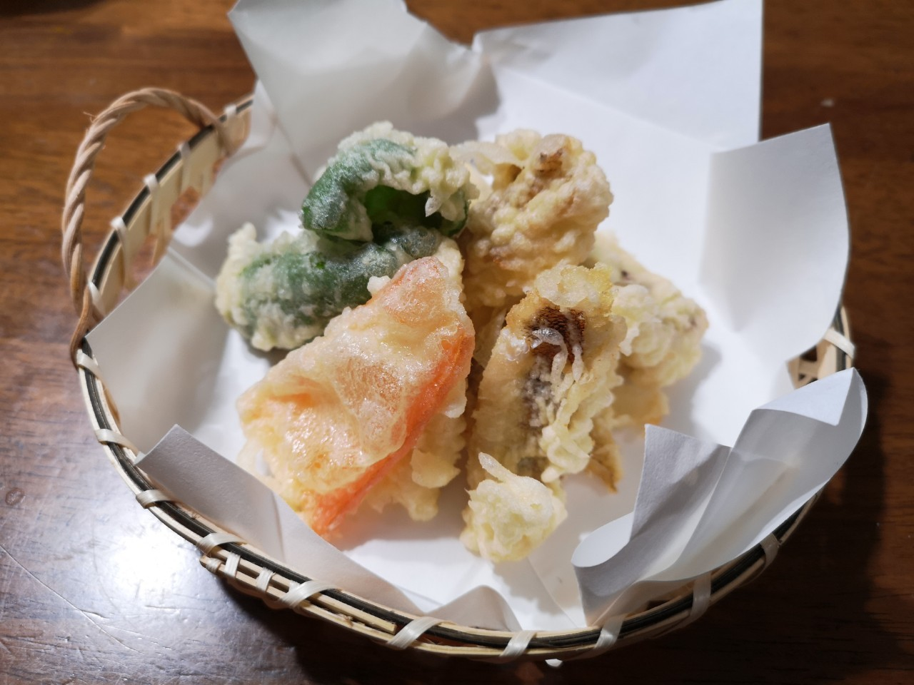 ホシササノハベラとクラカケトラギスの天ぷら