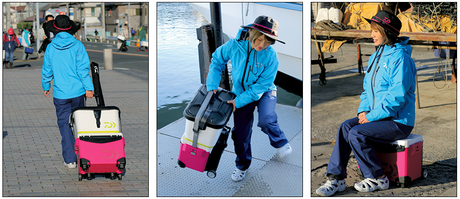 クーラーボックスのアップ写真