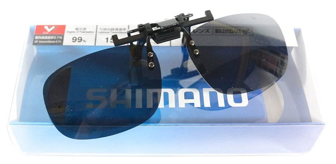 クリップオンタイプのメガネのアップ写真