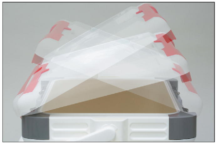 クーラーボックスのアップ写真