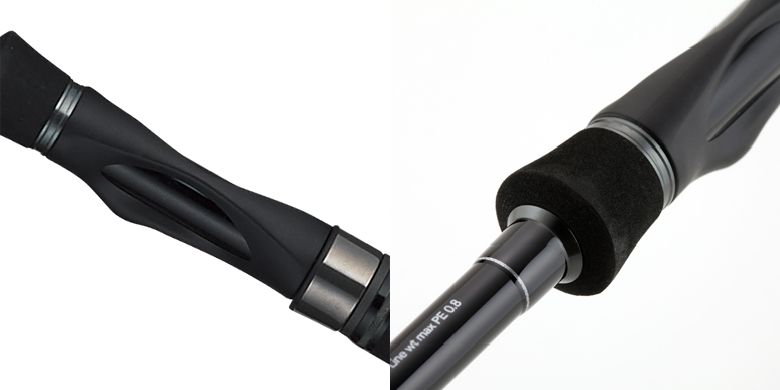 リールシートとグリップの写真