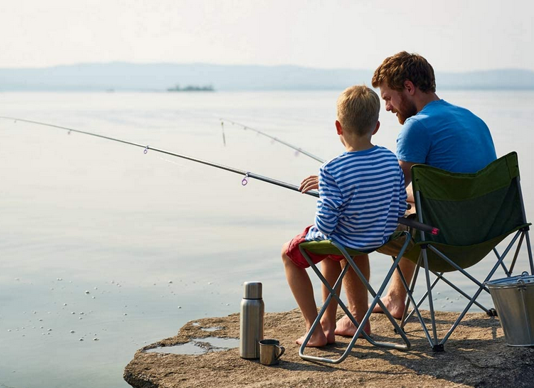 釣り人のアップ写真