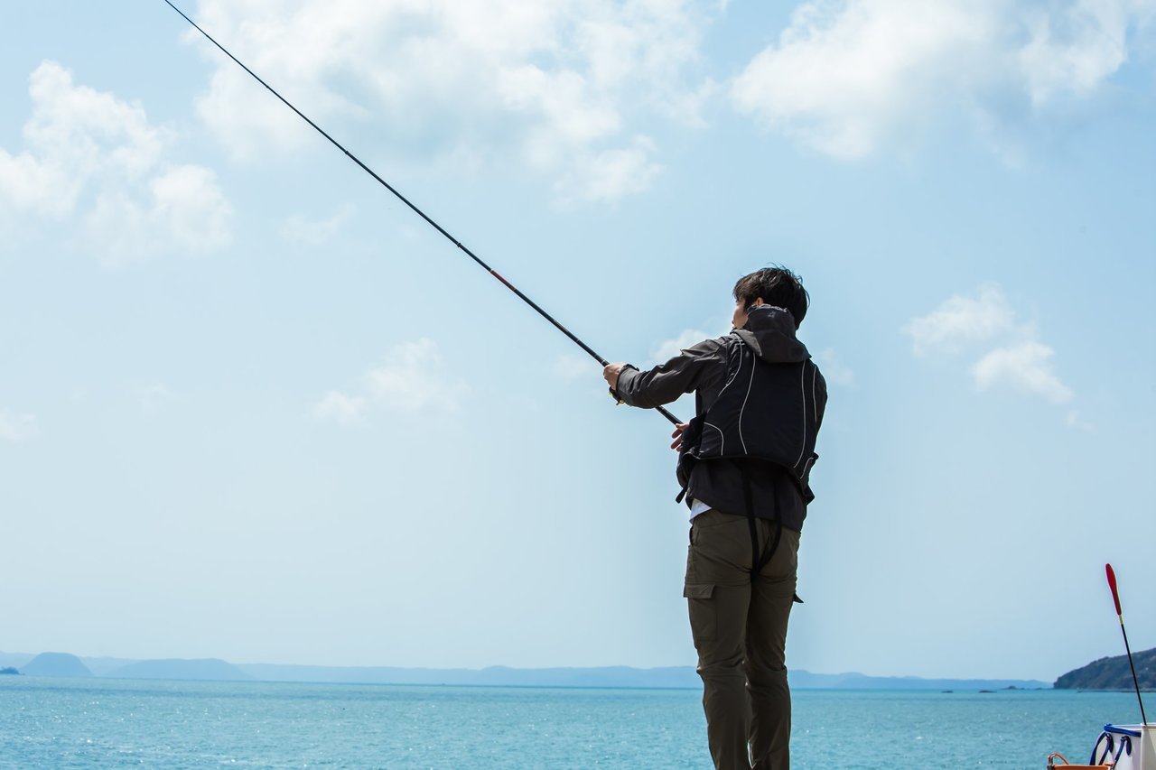 釣り人の写真