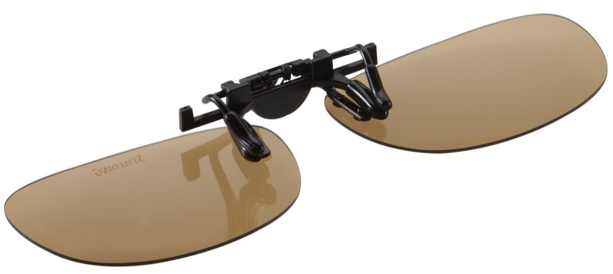 偏光グラスのアップ写真