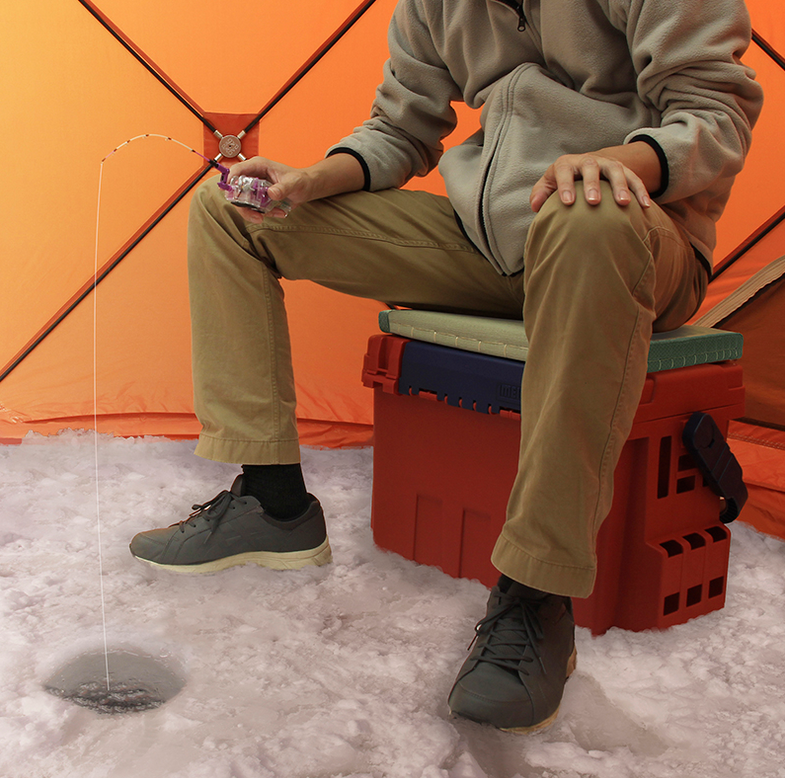 釣り座のアップ写真