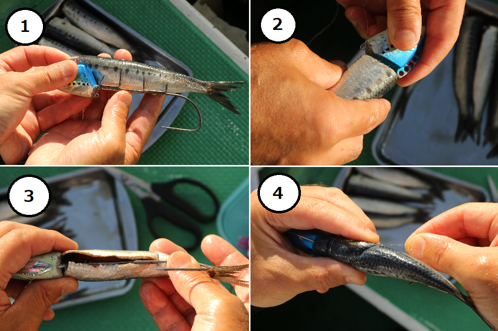 装着法の手順の説明写真