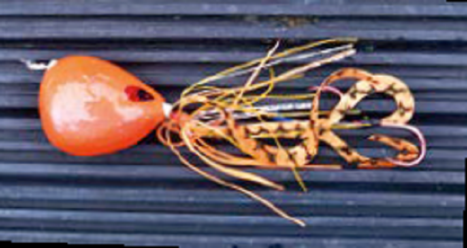 オレンジ色のタイラバ