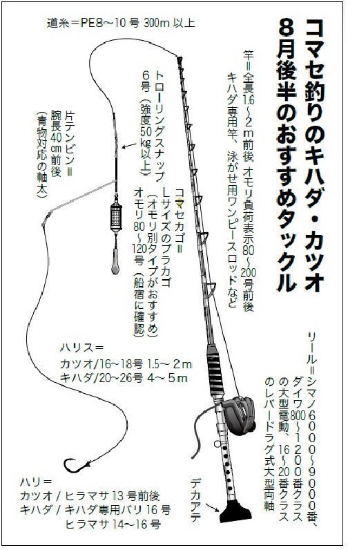 コマセ釣りのおすすめタックル