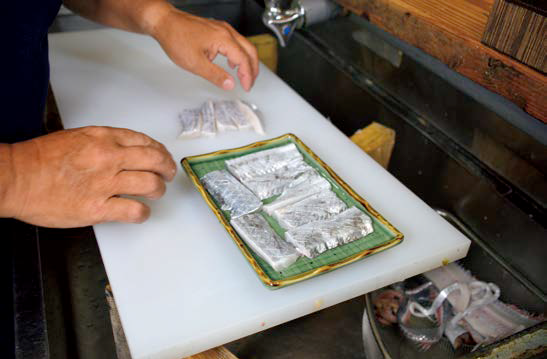 さばいている様子